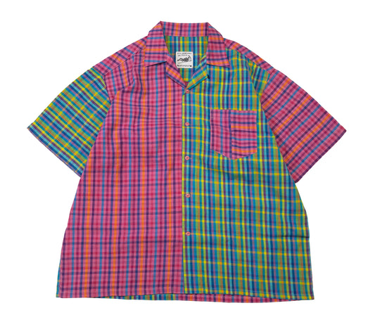 mixed madras shirt