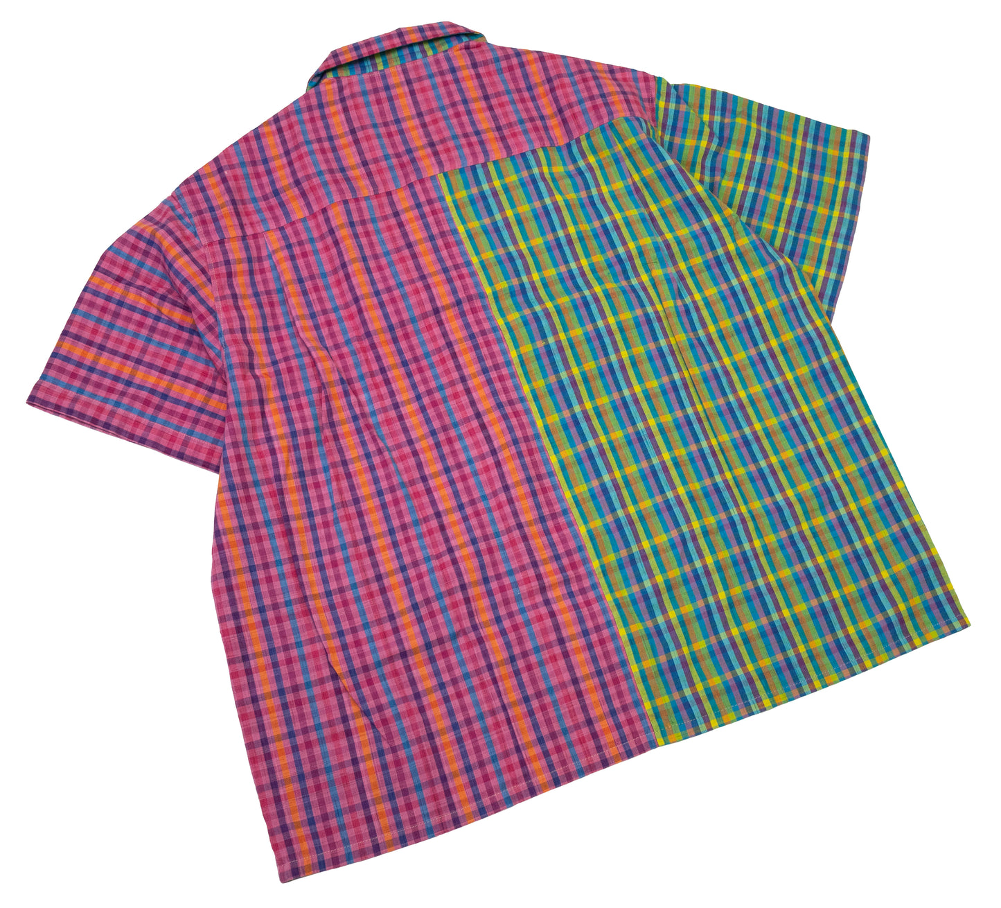 mixed madras shirt