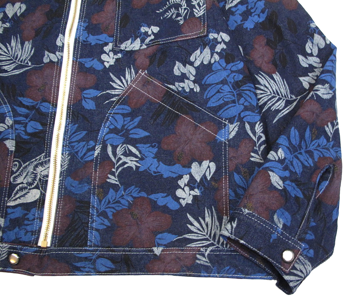floral denim