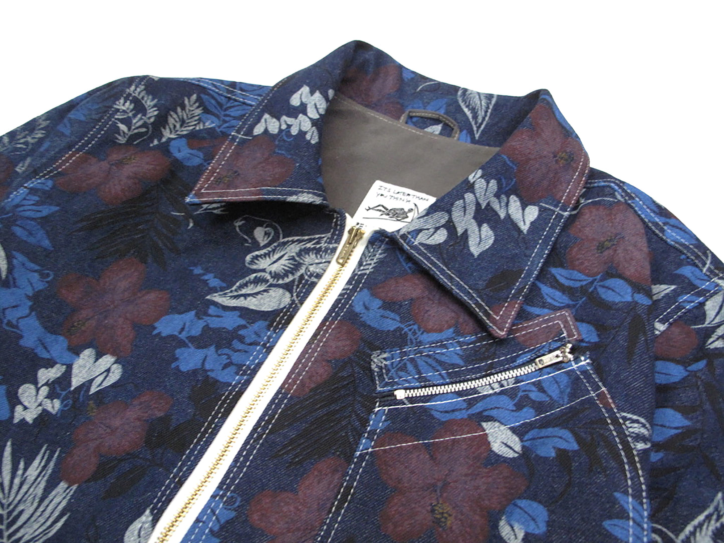 floral denim