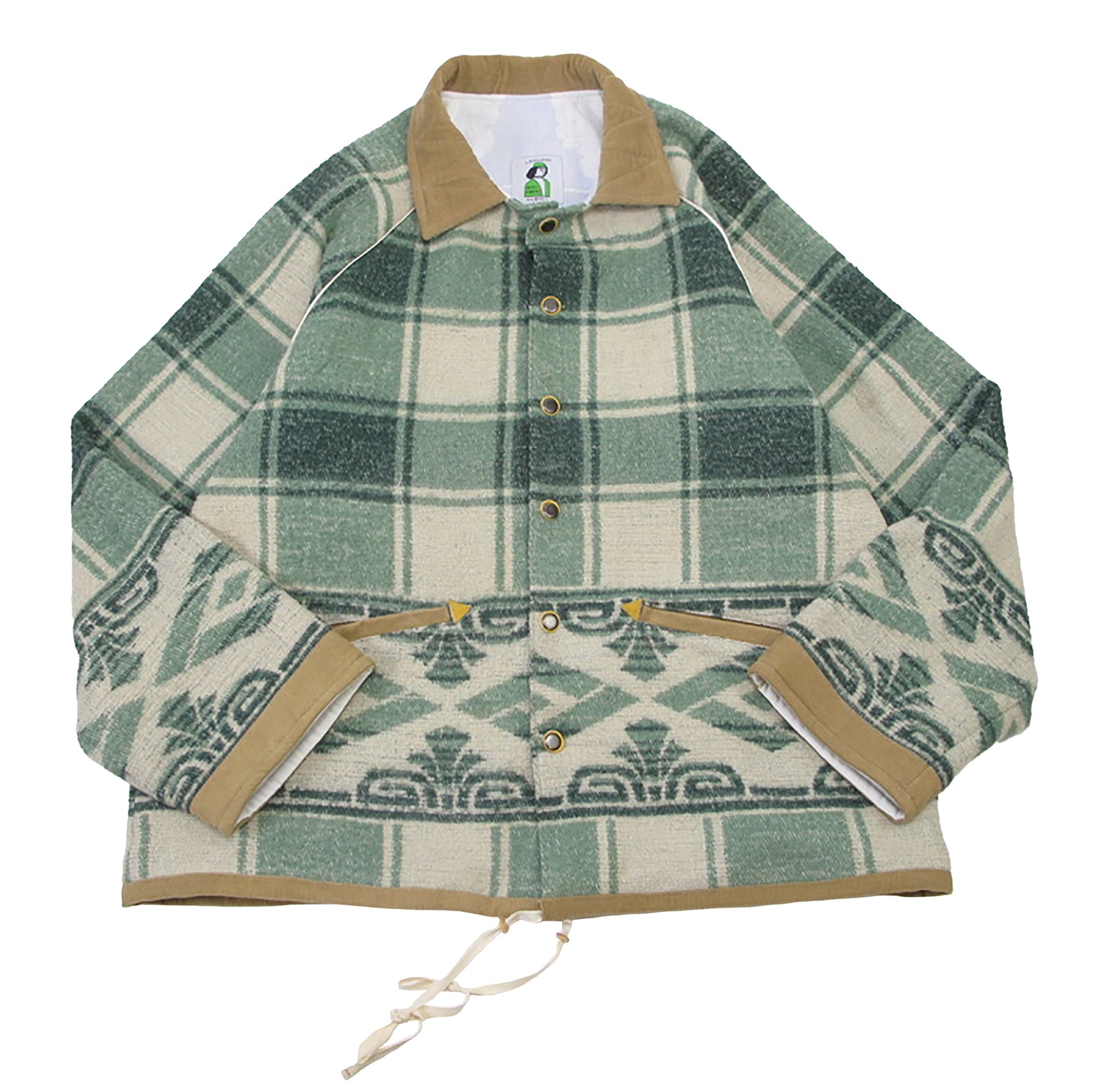 camp blanket raglan sleeve jacket