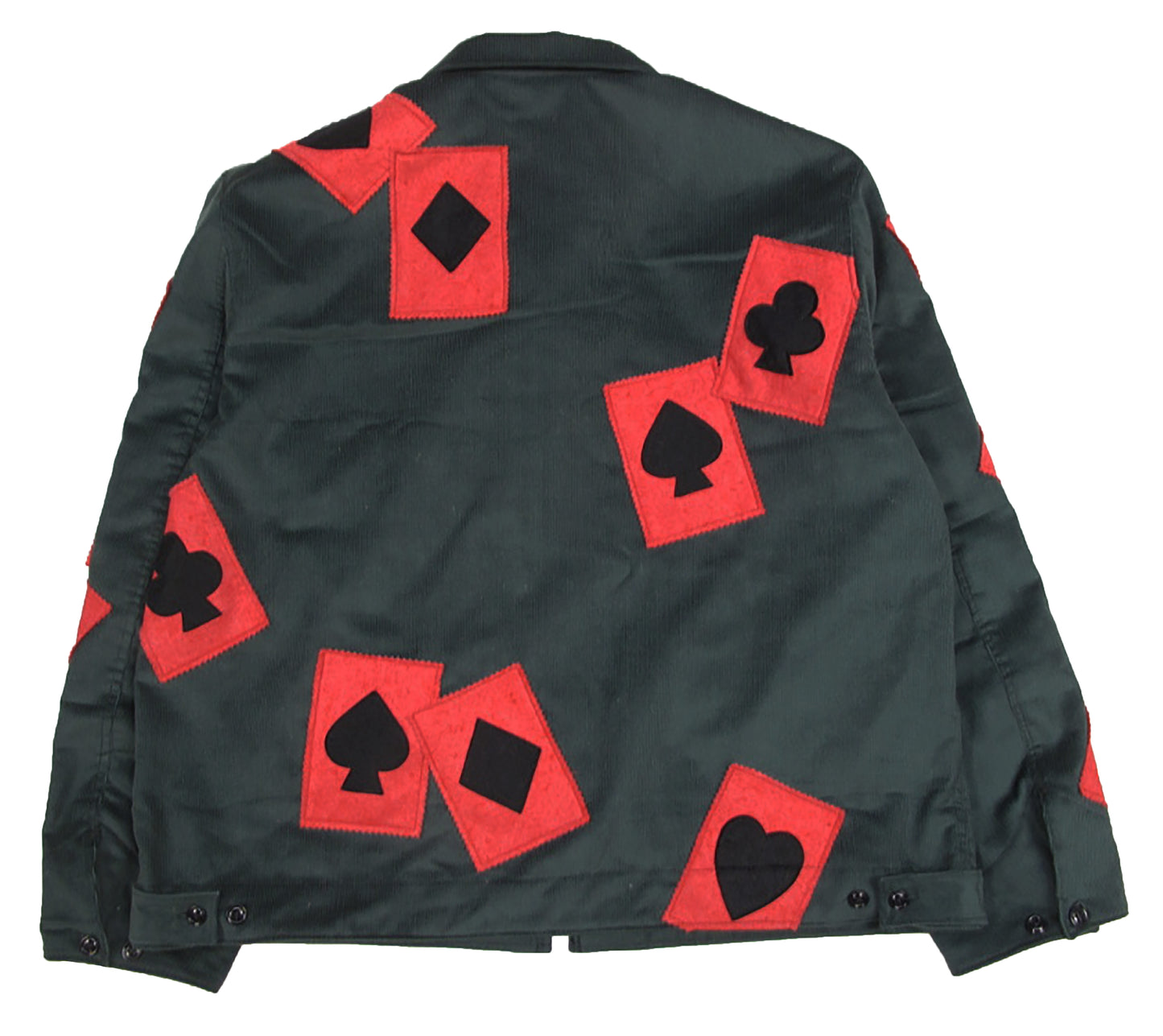 card suit corduroy jacket