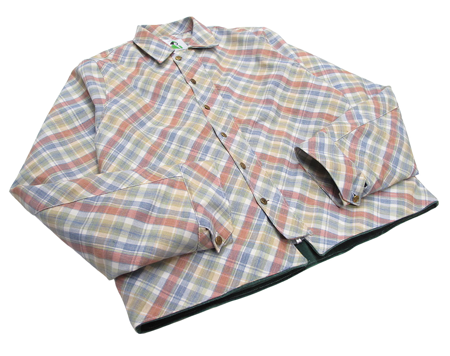 diagonal plaid jacket