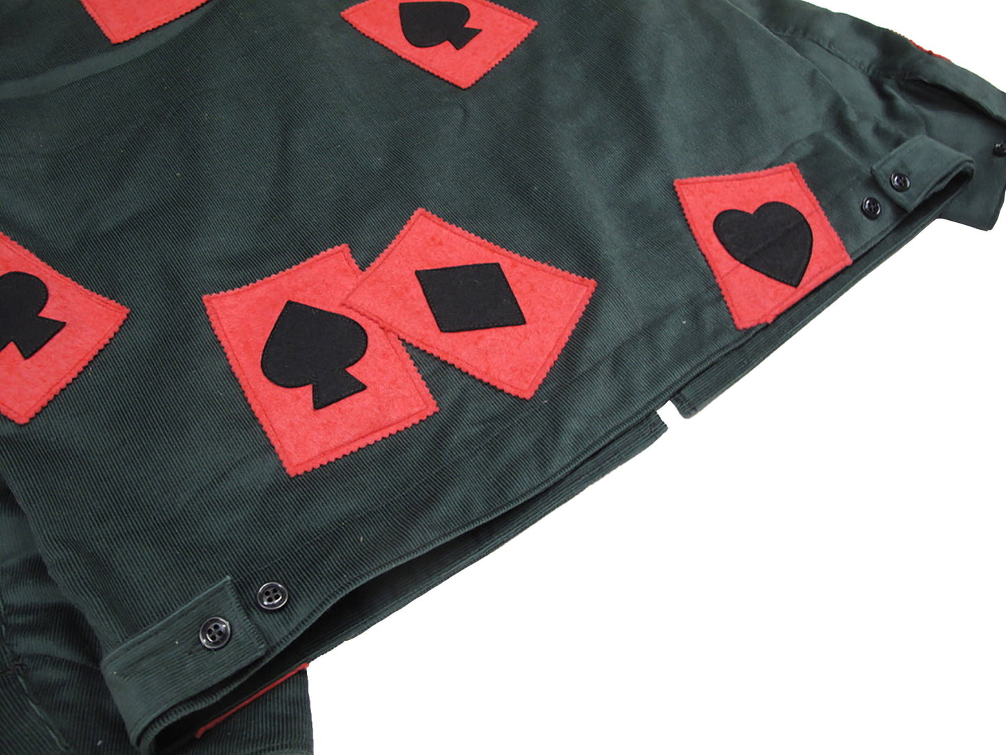 card suit corduroy jacket
