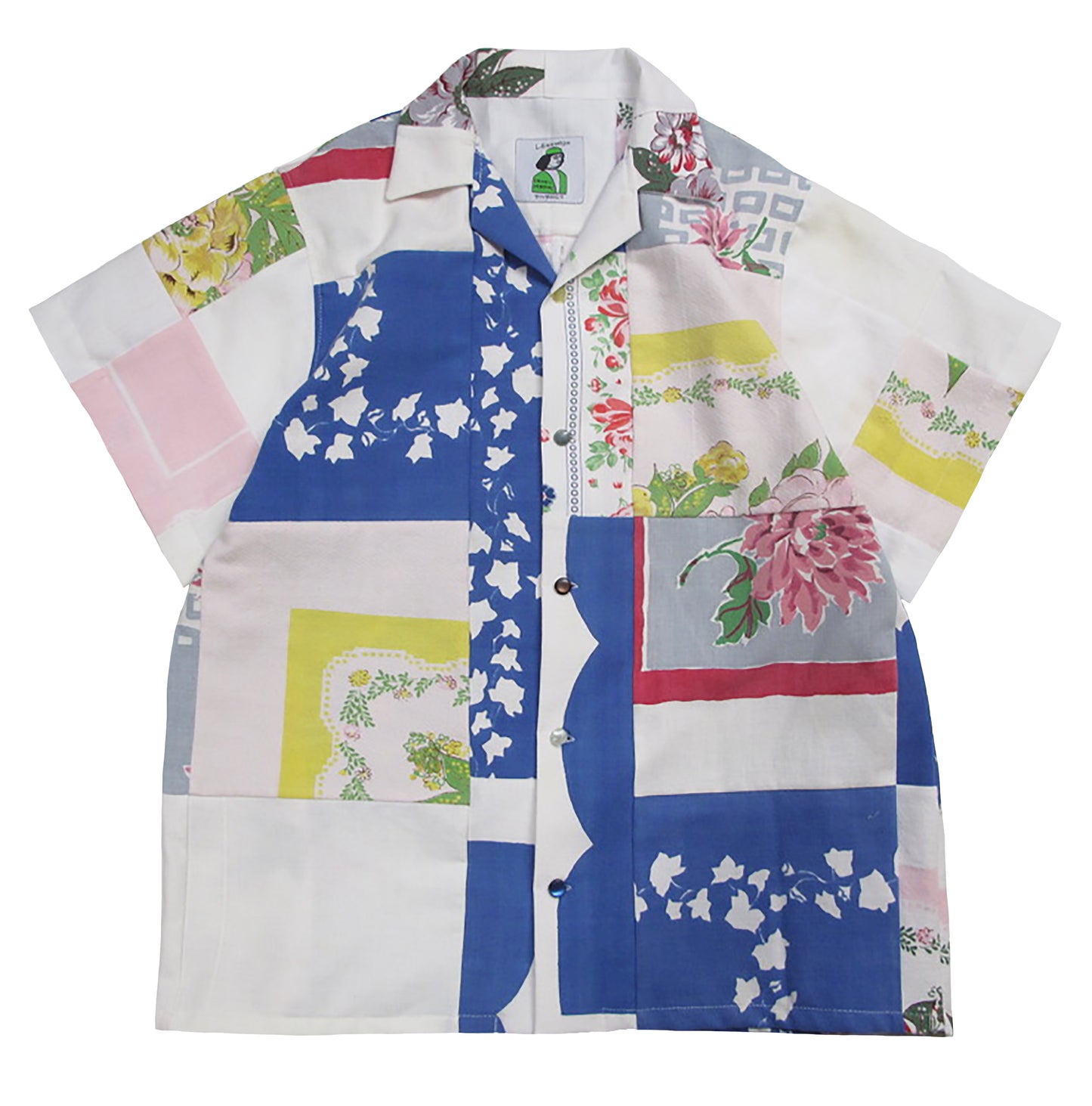 patchwork table cloth shirt