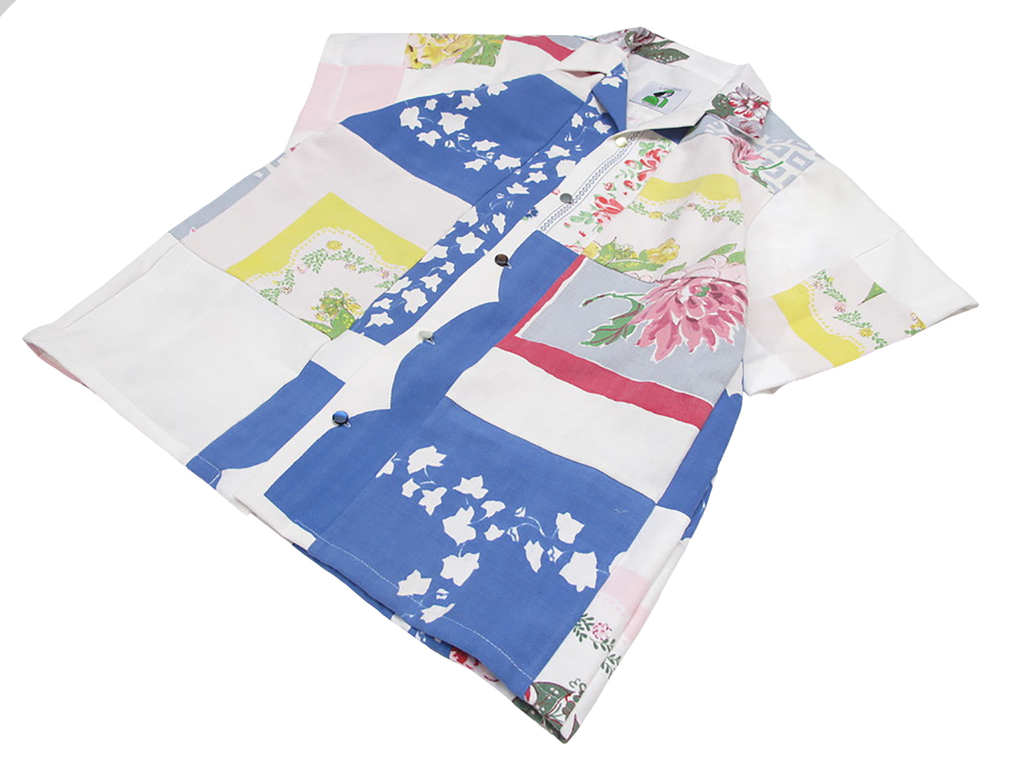 patchwork table cloth shirt