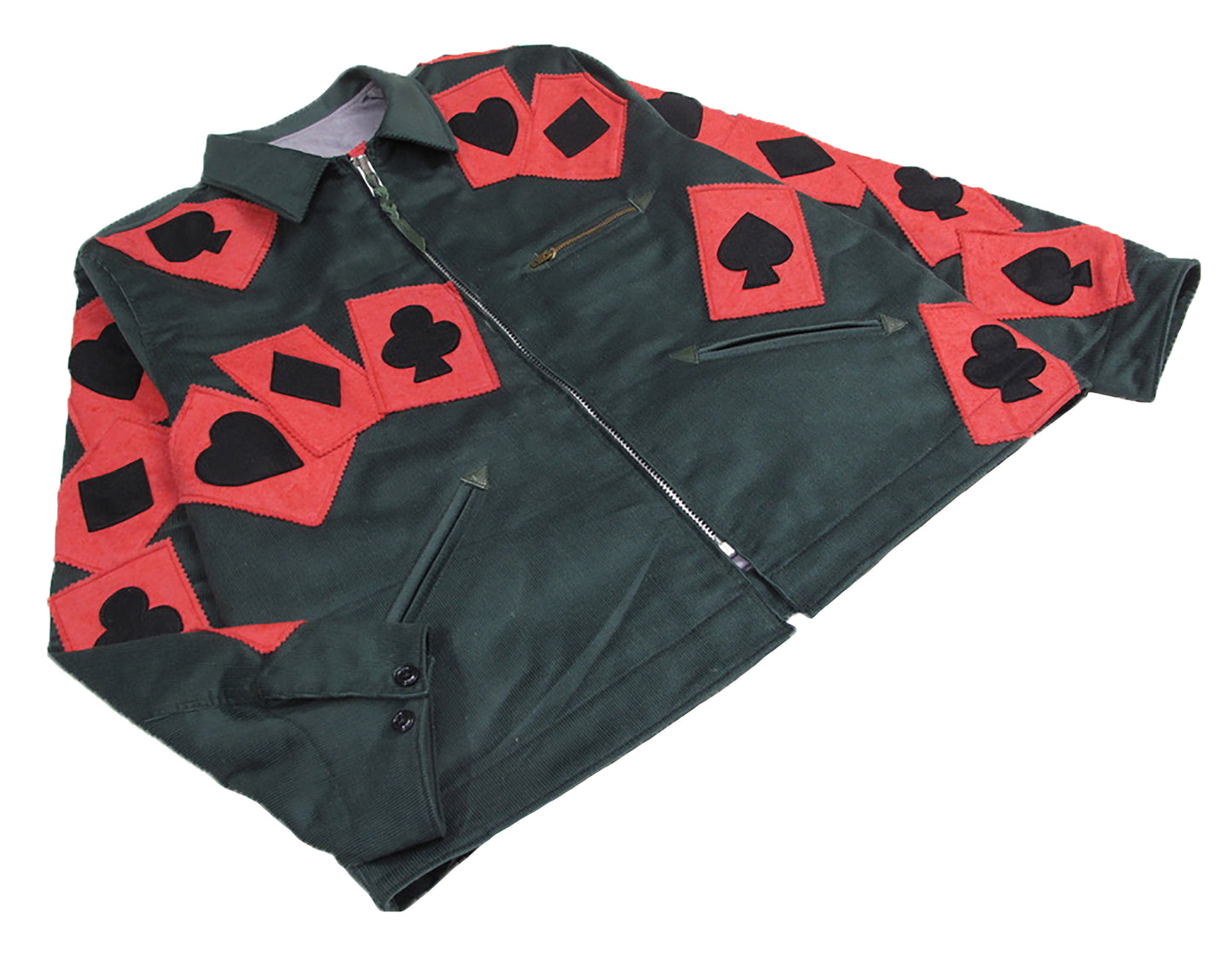 card suit corduroy jacket