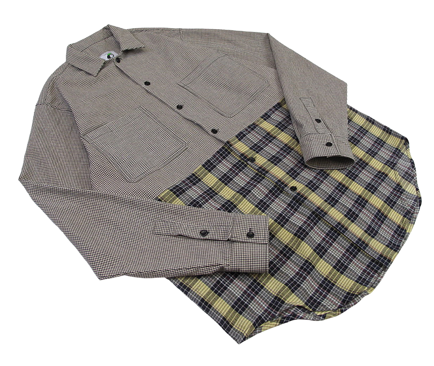 dual plaid work shirt