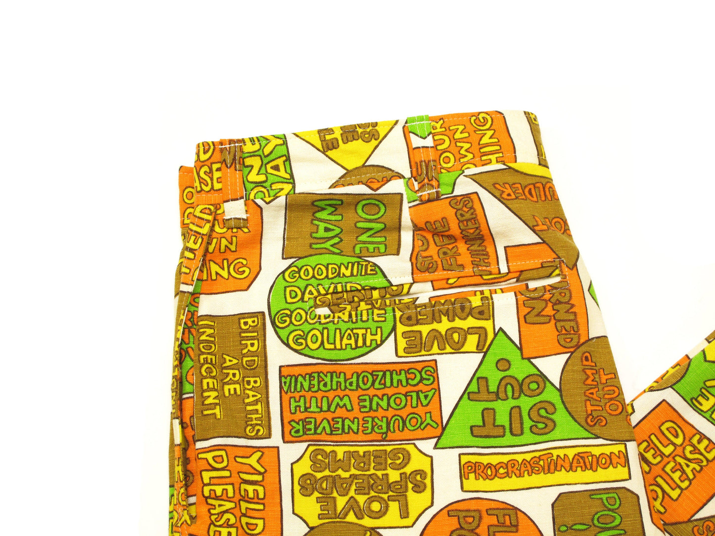 hippie print trousers