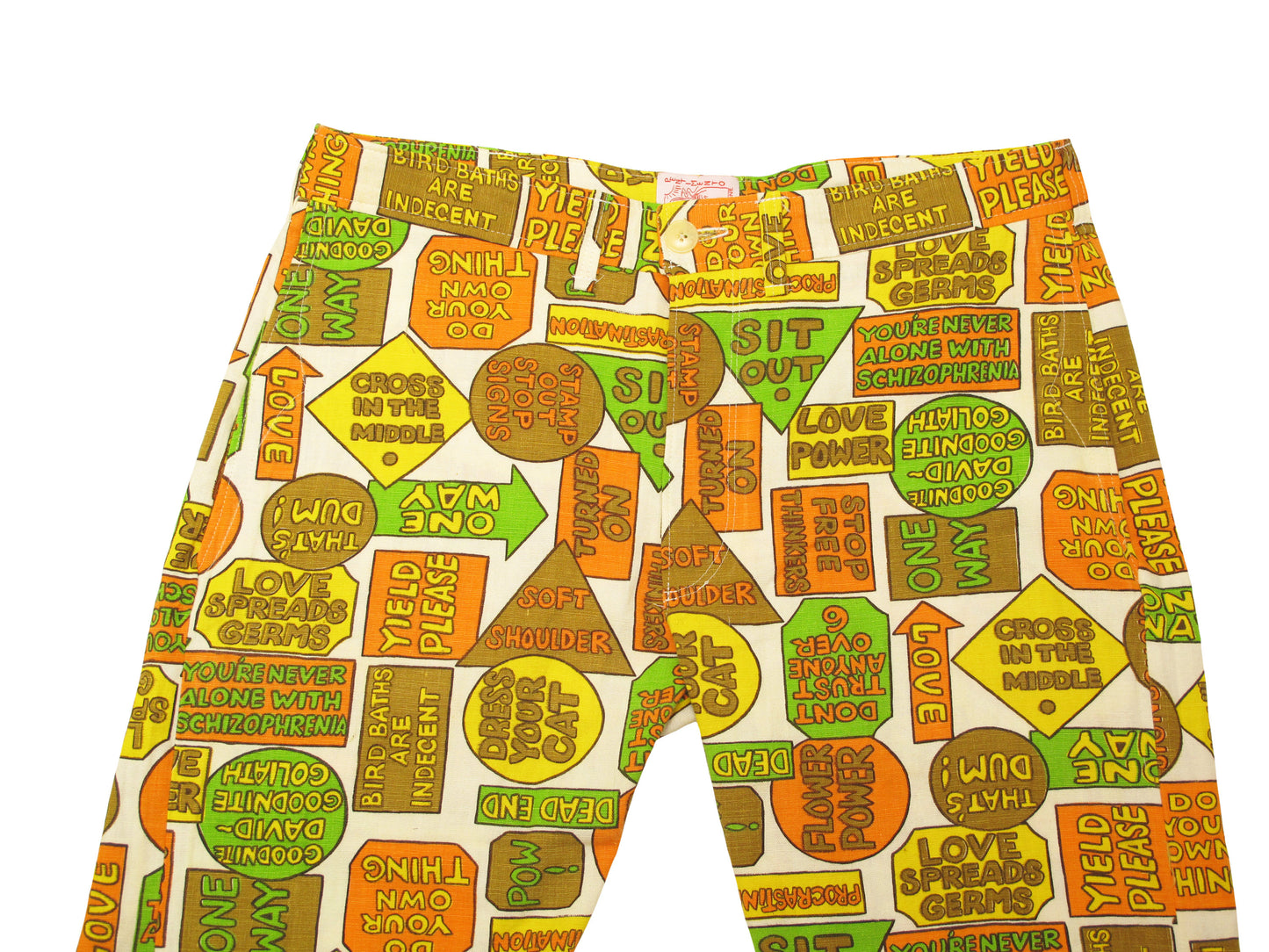 hippie print trousers