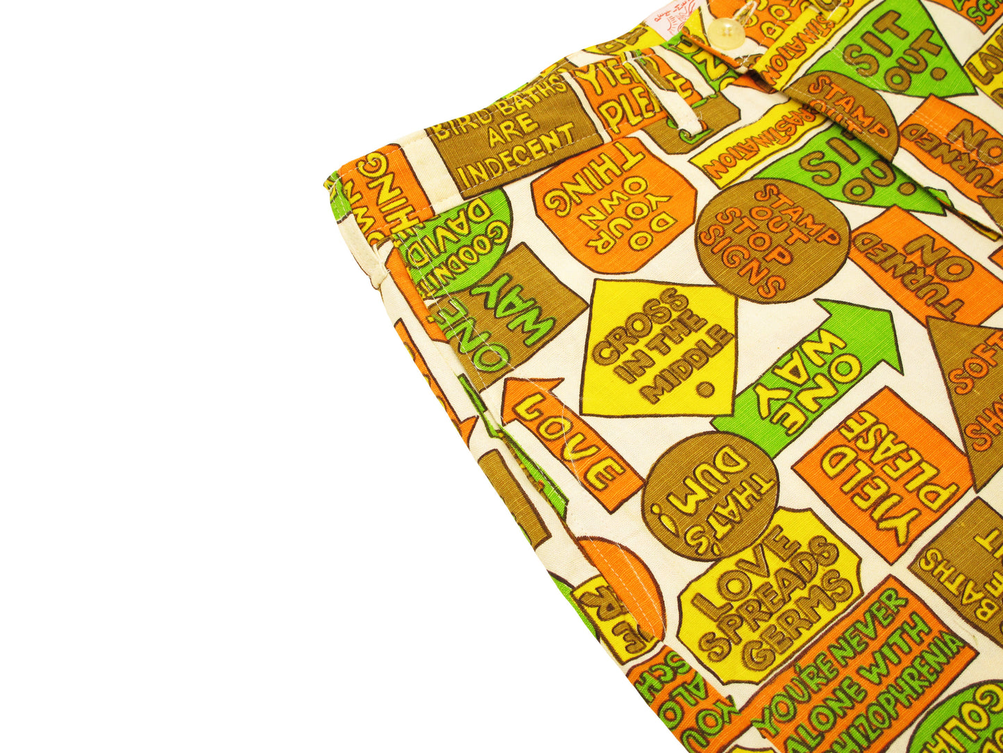 hippie print trousers