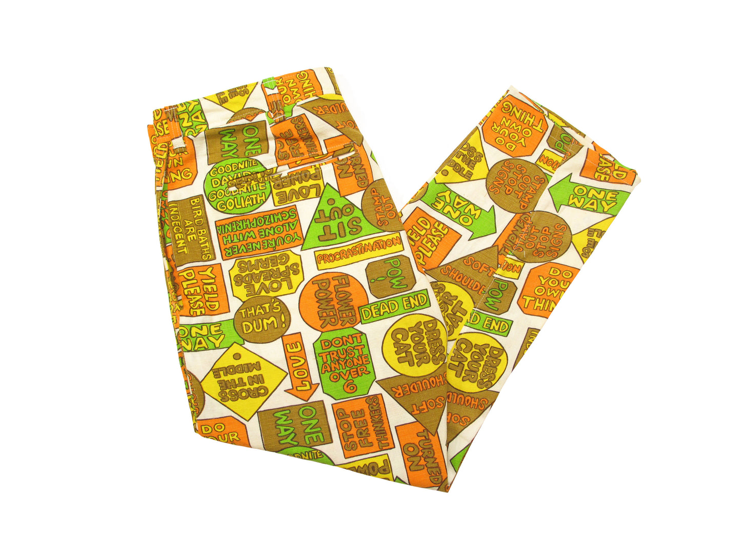 hippie print trousers