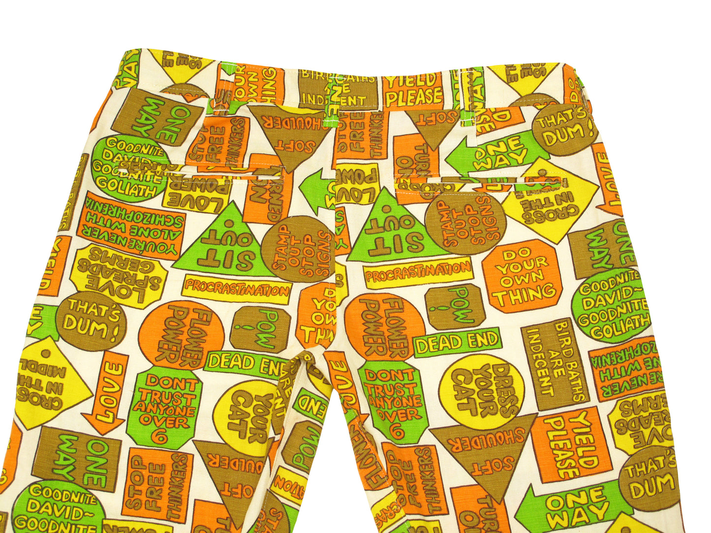 hippie print trousers