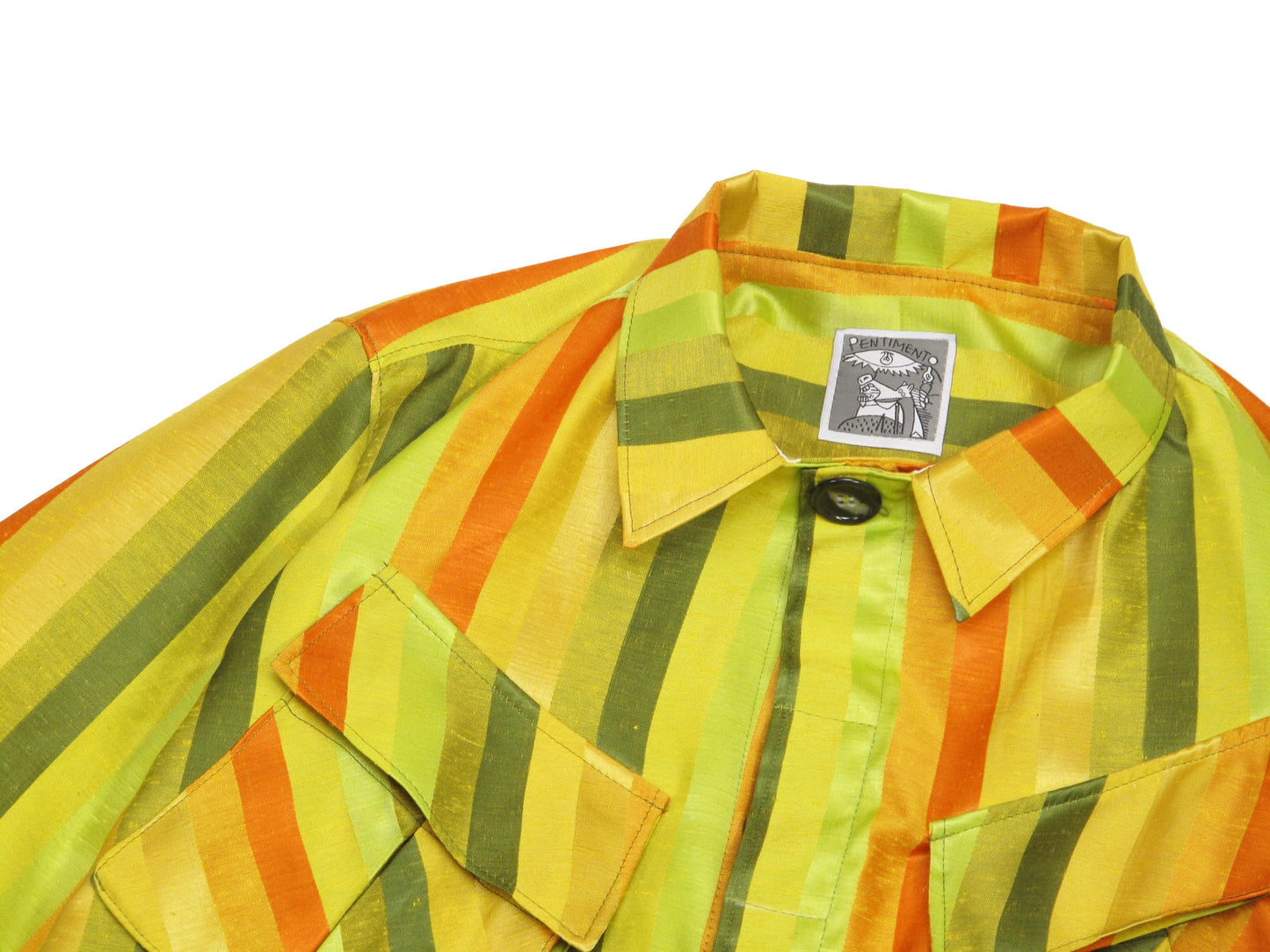 striped silk jungle shirt