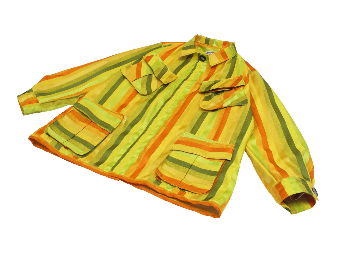 striped silk jungle shirt