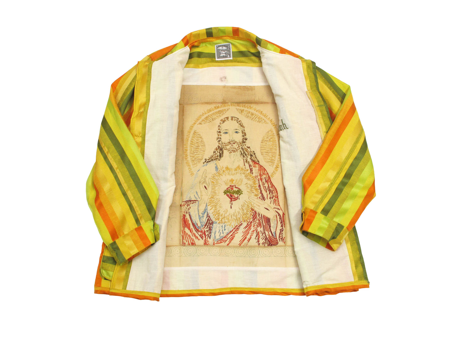 striped silk jungle shirt