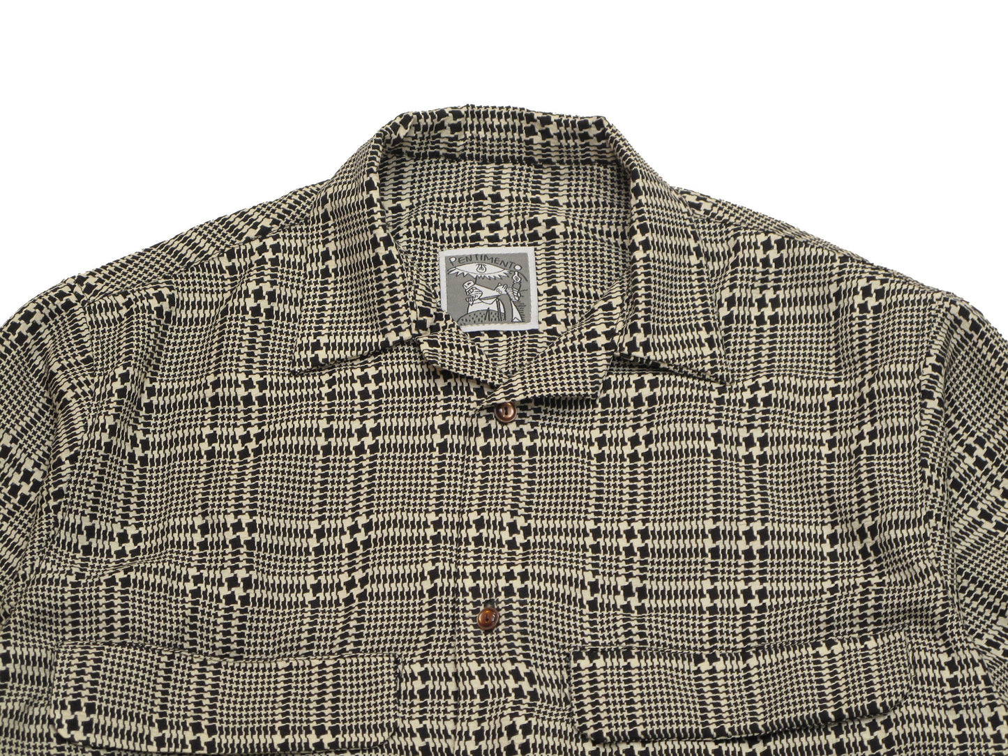 antique silk camp shirt