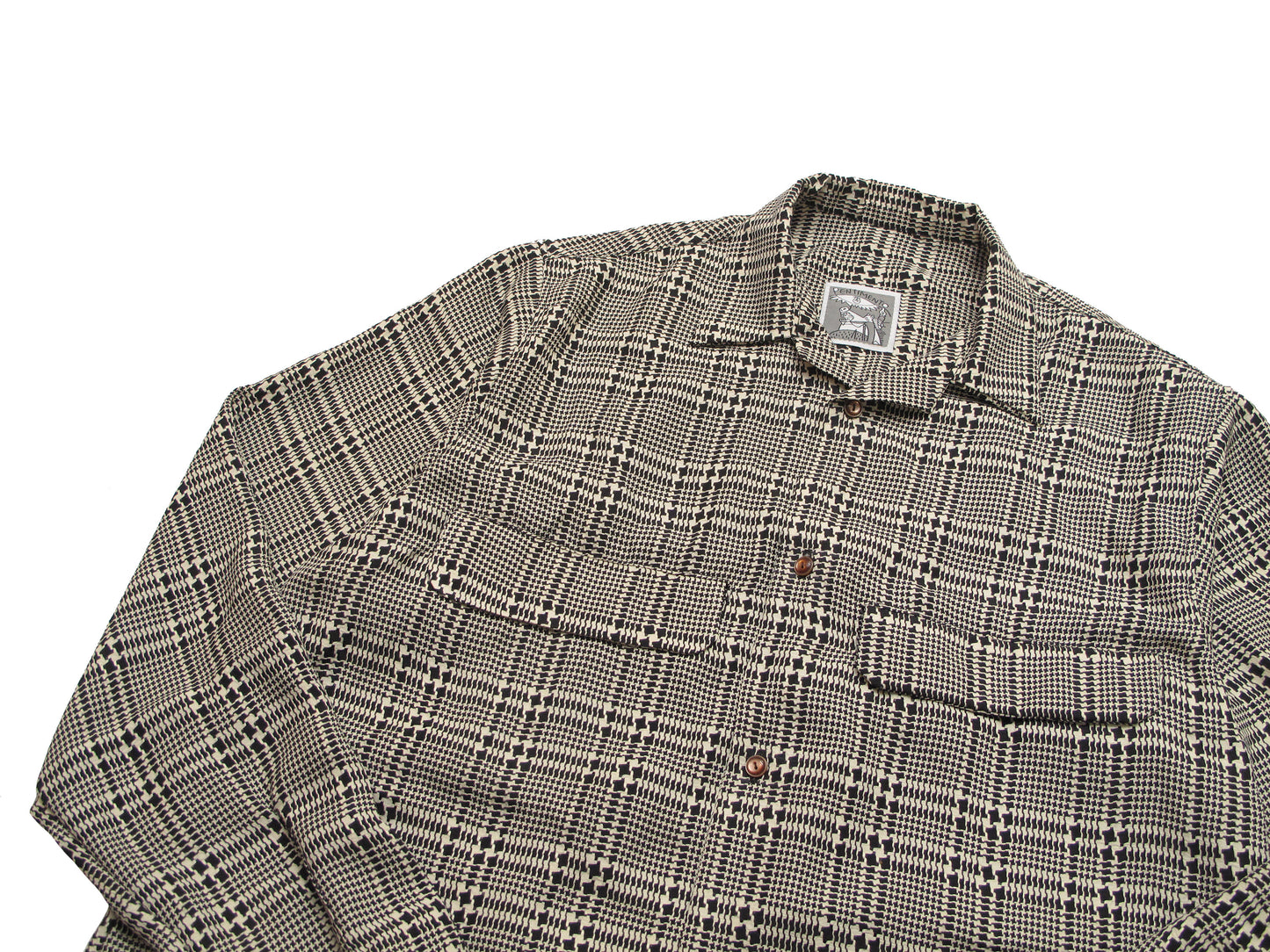 antique silk camp shirt