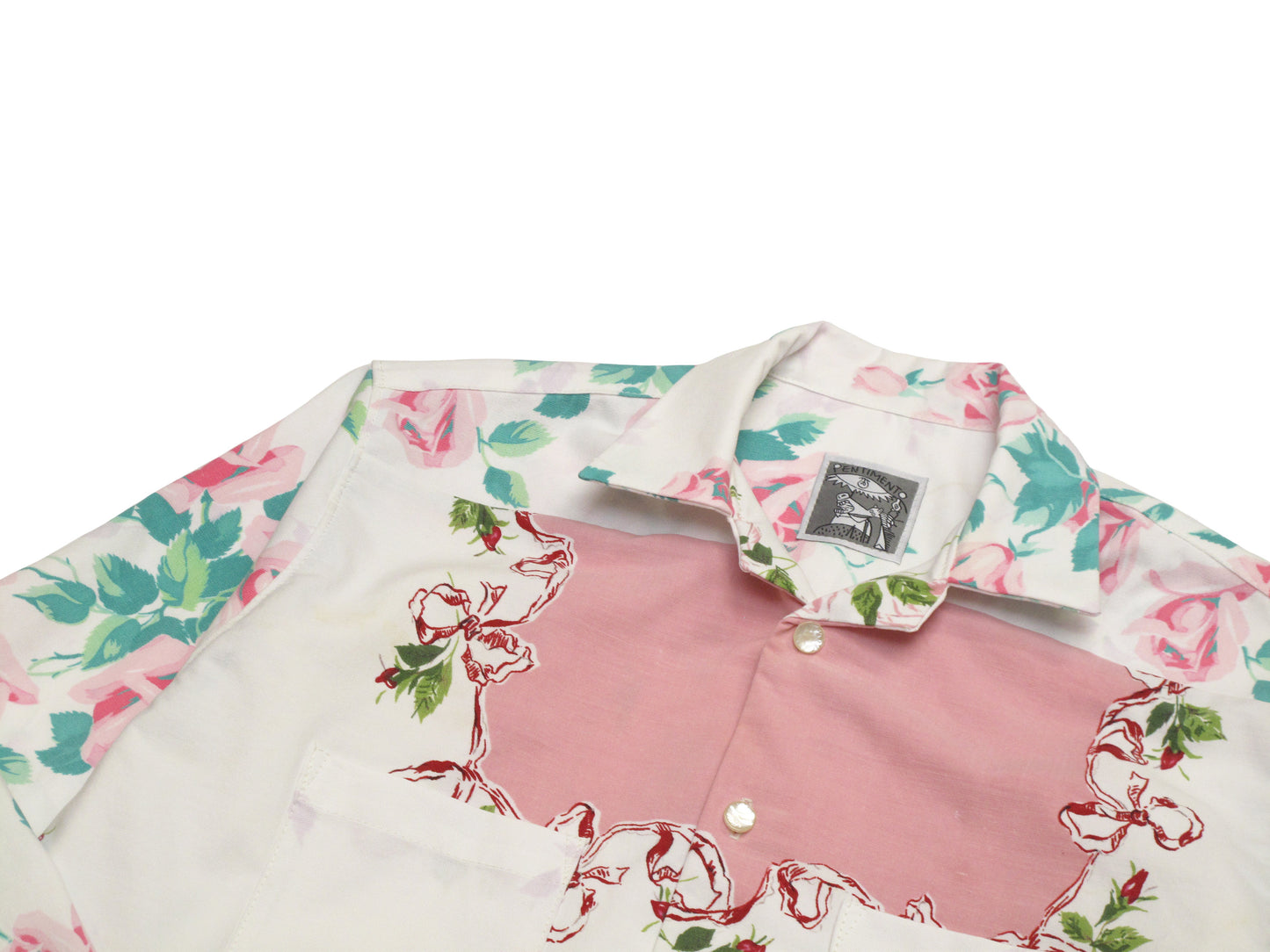 rose table cloth shirt