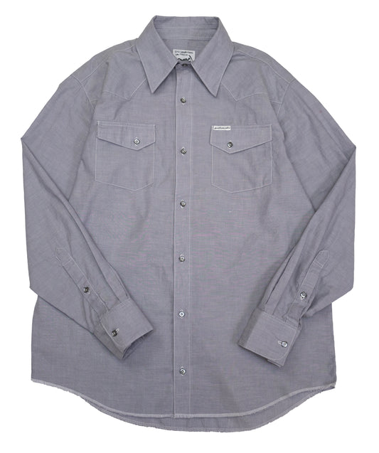 grey chambray western