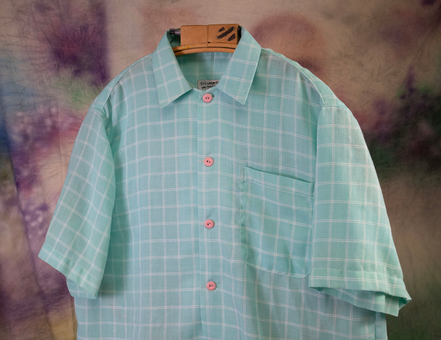 plaid gauze shirt