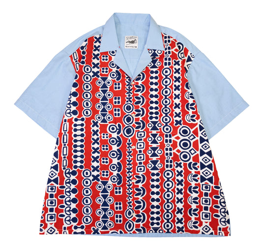 printed panel shirt