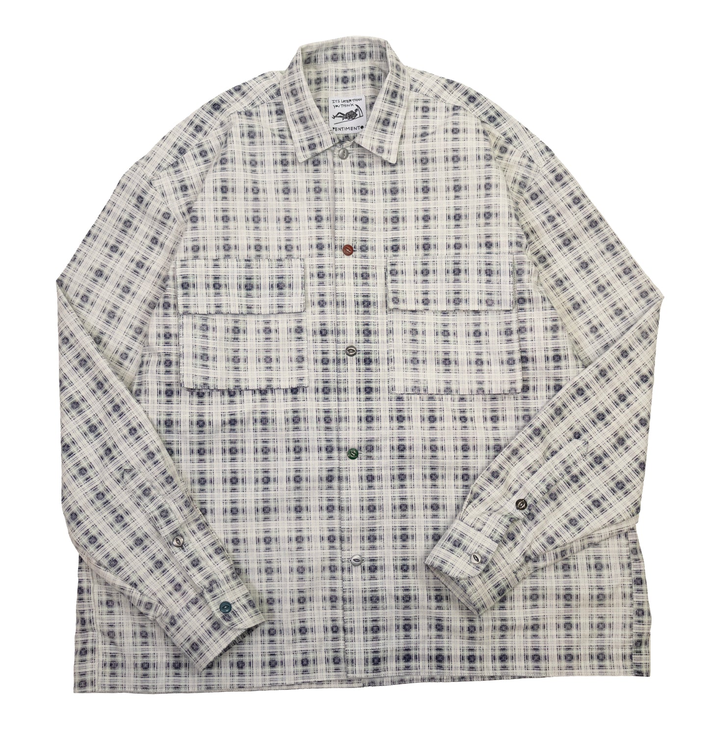 ghost plaid utility shirt