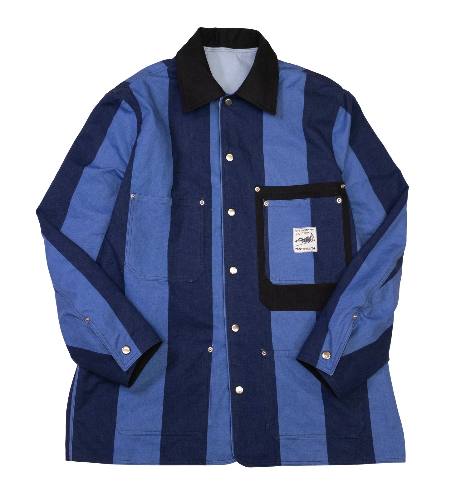 striped chore jacket