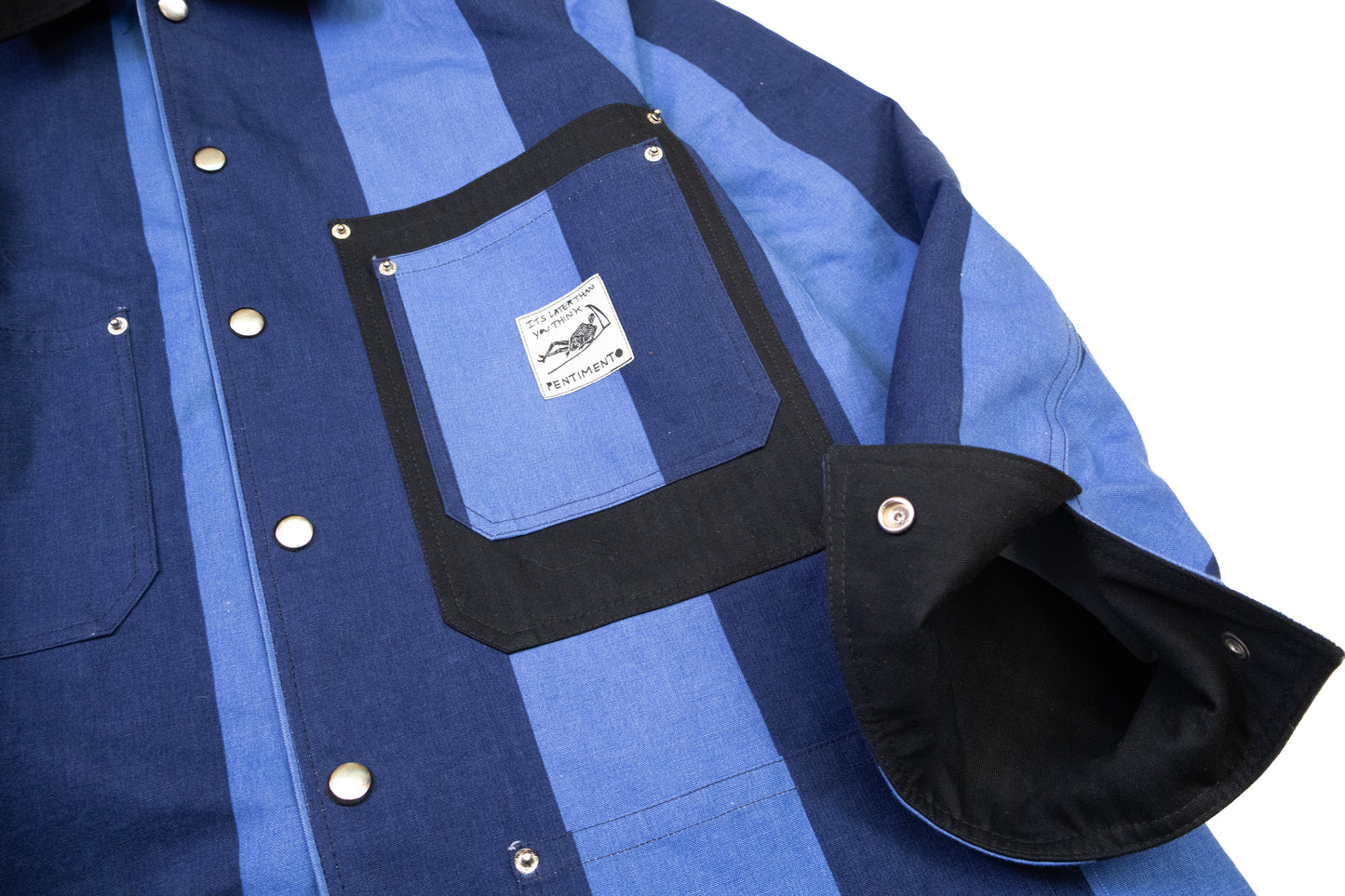 striped chore jacket