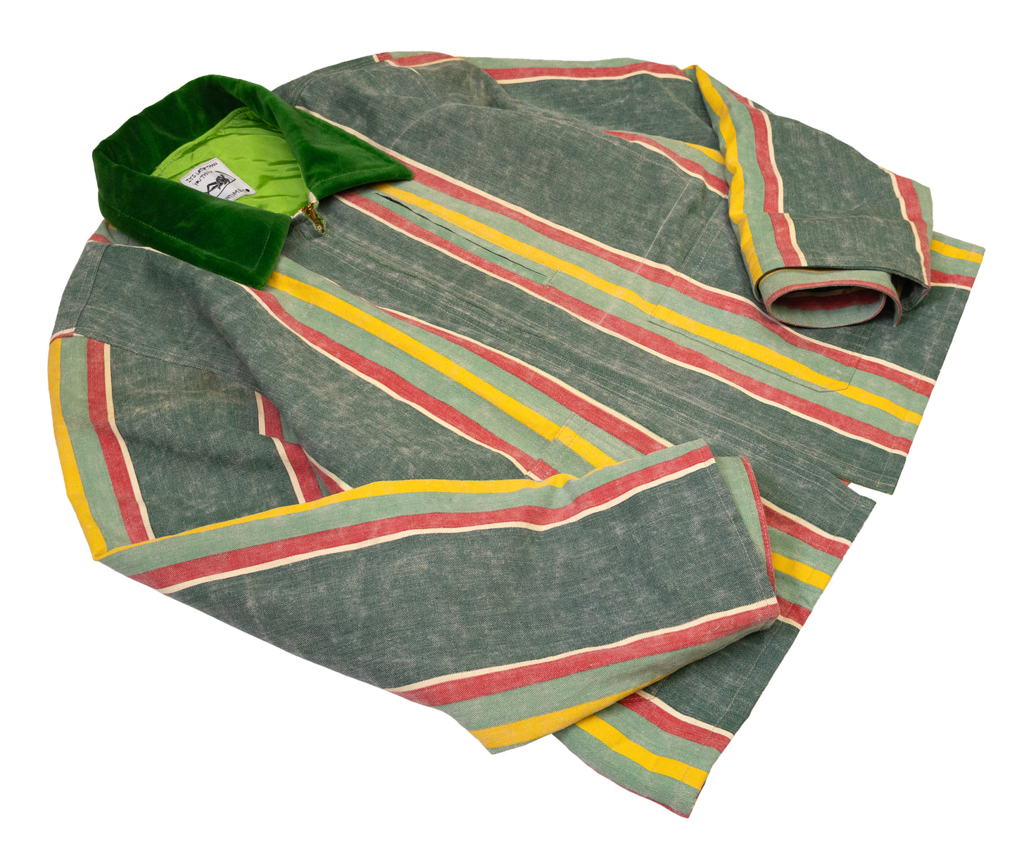 striped utility jacket