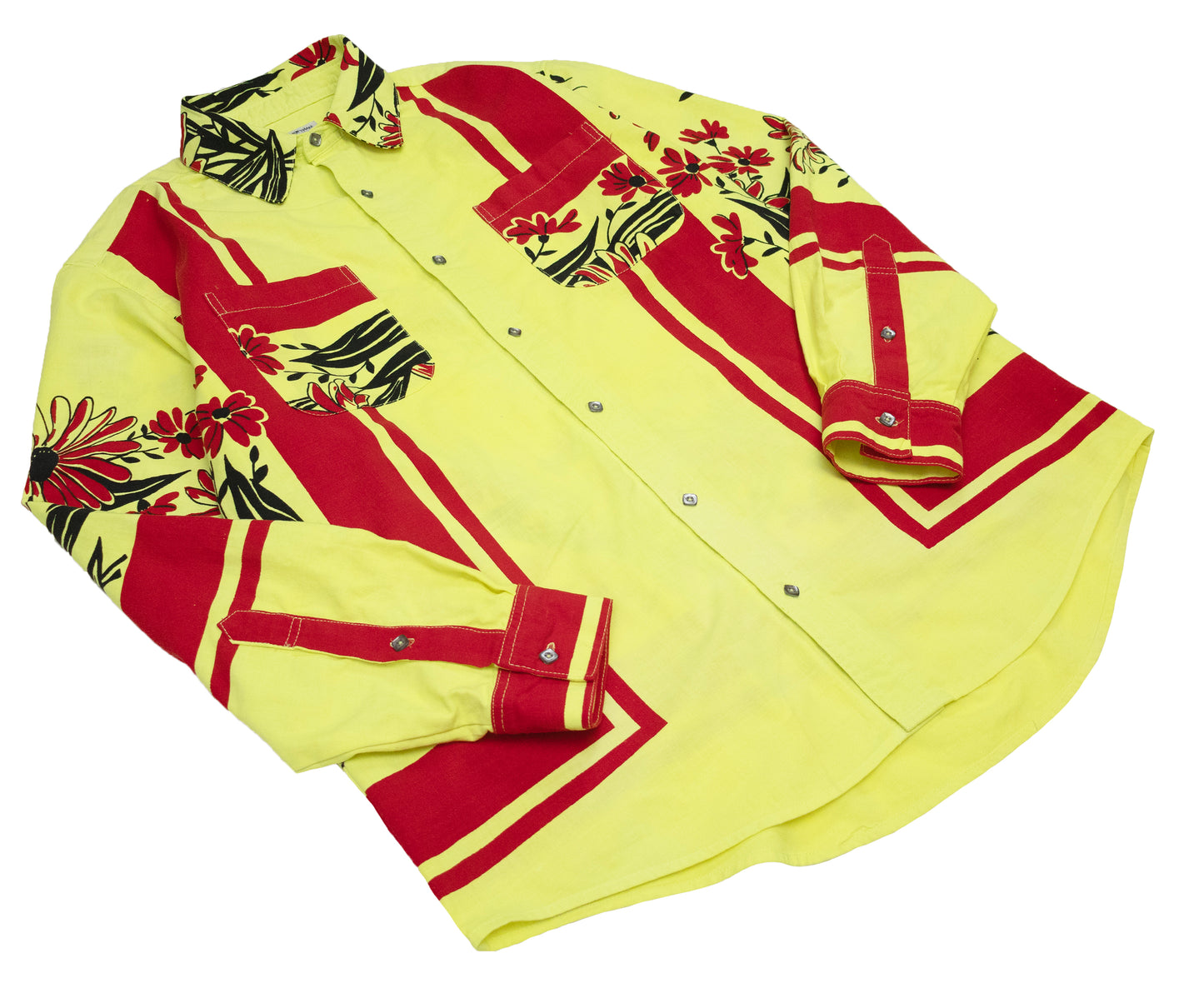 yellow work shirt