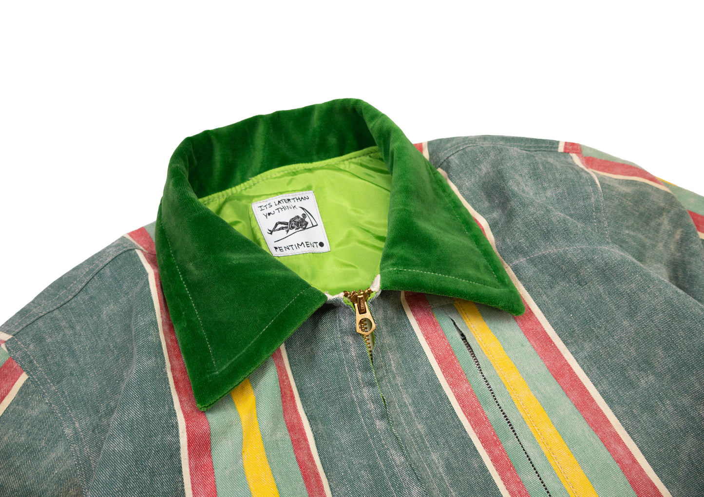 striped utility jacket