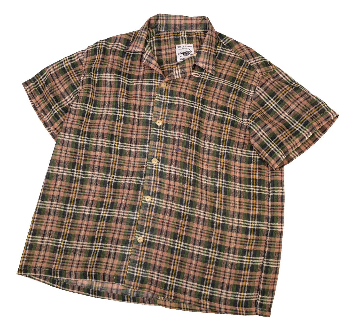 plaid short sleeve shirt