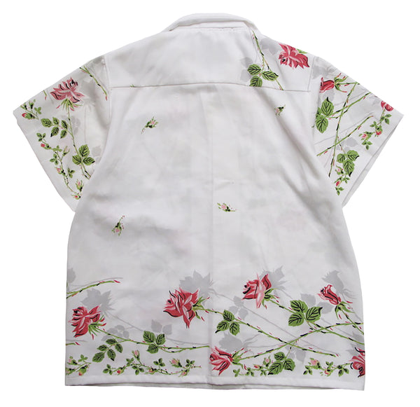 roses table cloth shirt