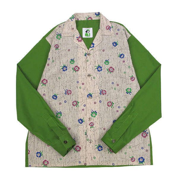 paneled rayon shirt