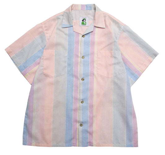 pastel striped shirt