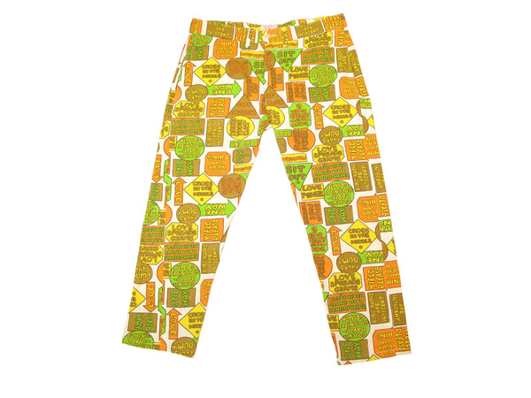 hippie print trousers